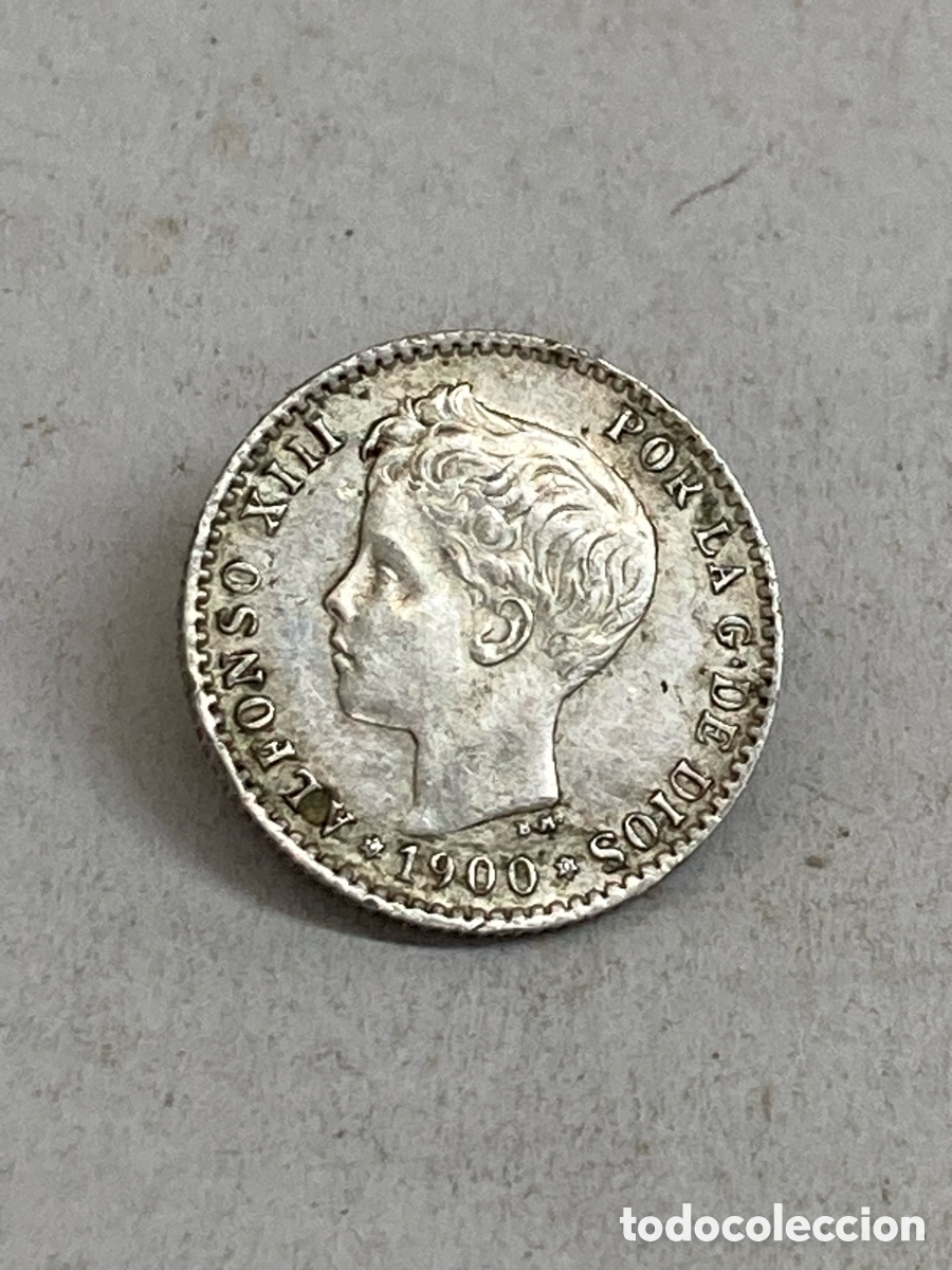 Monedas de Espa&ntilde;a: Moneda de plata 50 c&eacute;ntimos 1900 *00