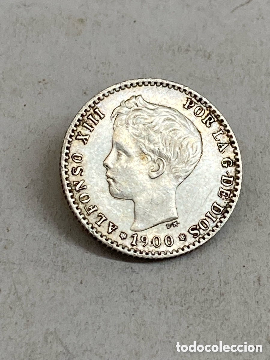 Monedas de Espa&ntilde;a: Moneda de plata 50 c&eacute;ntimos 1900 *00