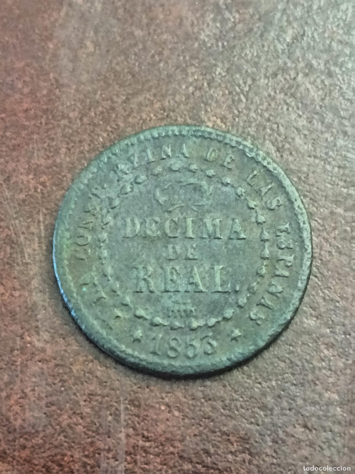 Monedas de Espa&ntilde;a: ISABEL 2&ordf; II SEGOVIA. DECIMA DE REAL. 1853