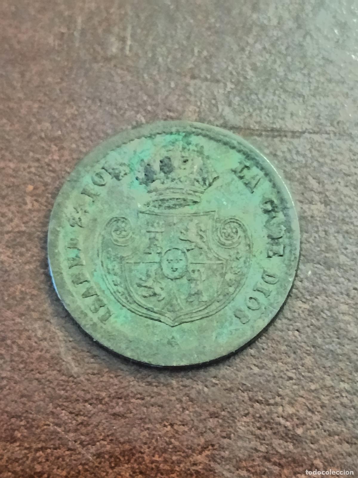 Monedas de Espa&ntilde;a: ISABEL 2&ordf; II SEGOVIA. DECIMA DE REAL. 1853 - Foto 2