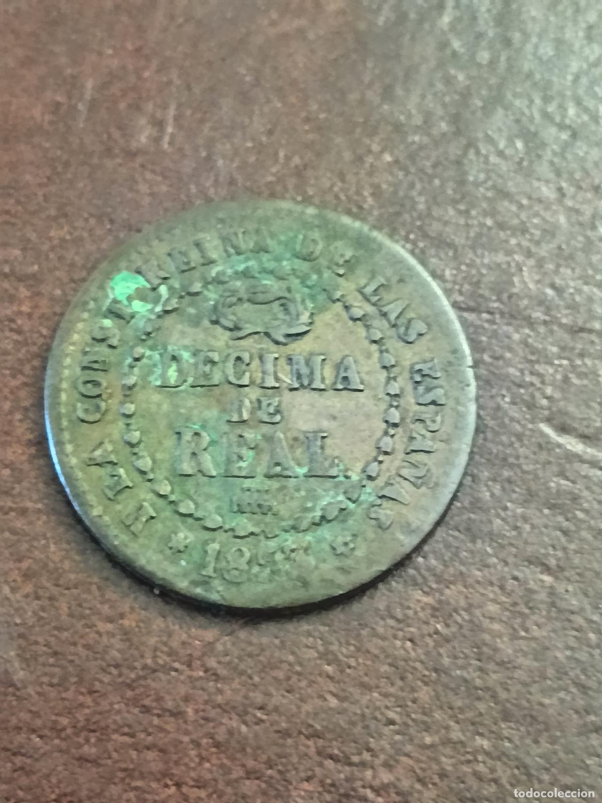 Monedas de Espa&ntilde;a: ISABEL 2&ordf; II SEGOVIA. DECIMA DE REAL. 1853