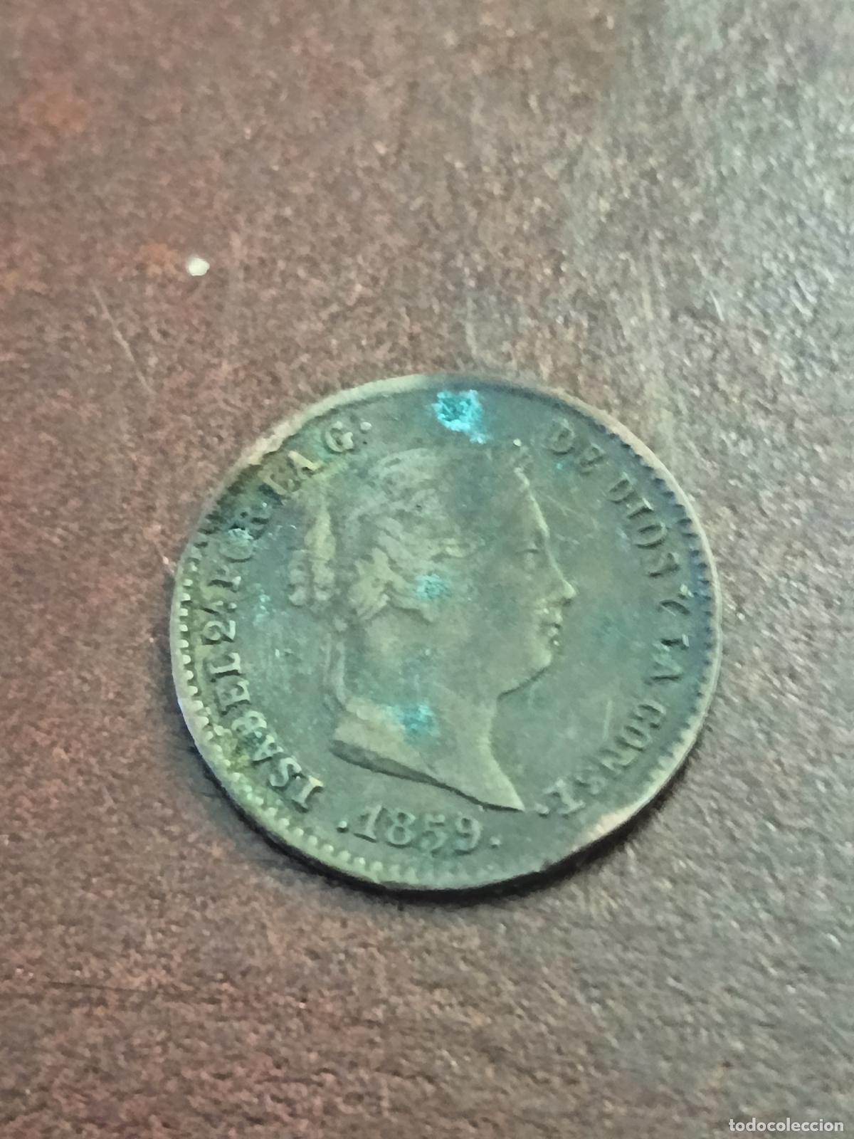 Monedas de Espa&ntilde;a: 5 CENTIMOS DE REAL ISABEL II A&Ntilde;O 1859 SEGOVIA