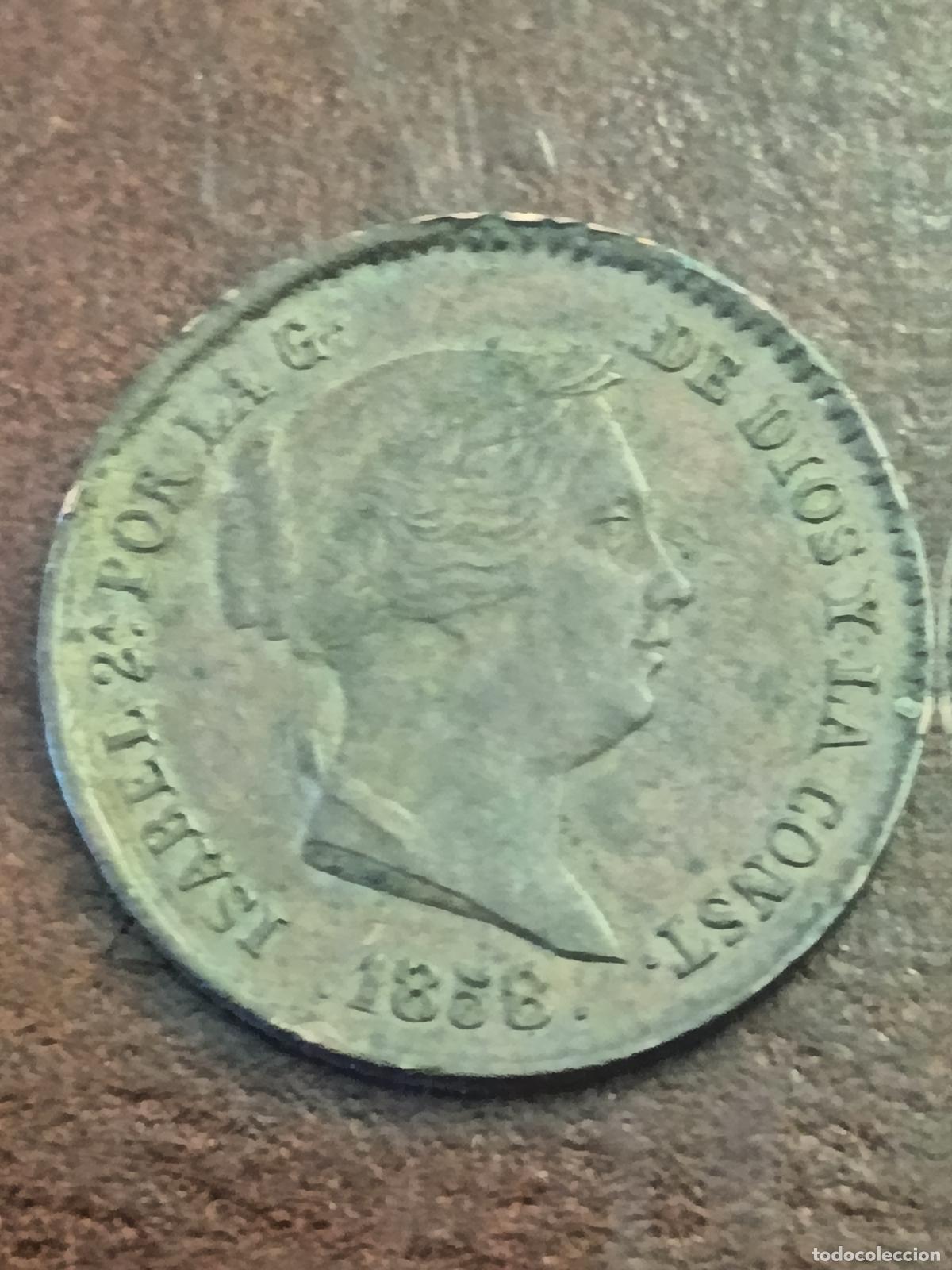 Monedas de Espa&ntilde;a: 10 CENTIMOS DE REAL ISABEL 2&ordf; II A&Ntilde;O 1858, SEGOVIA