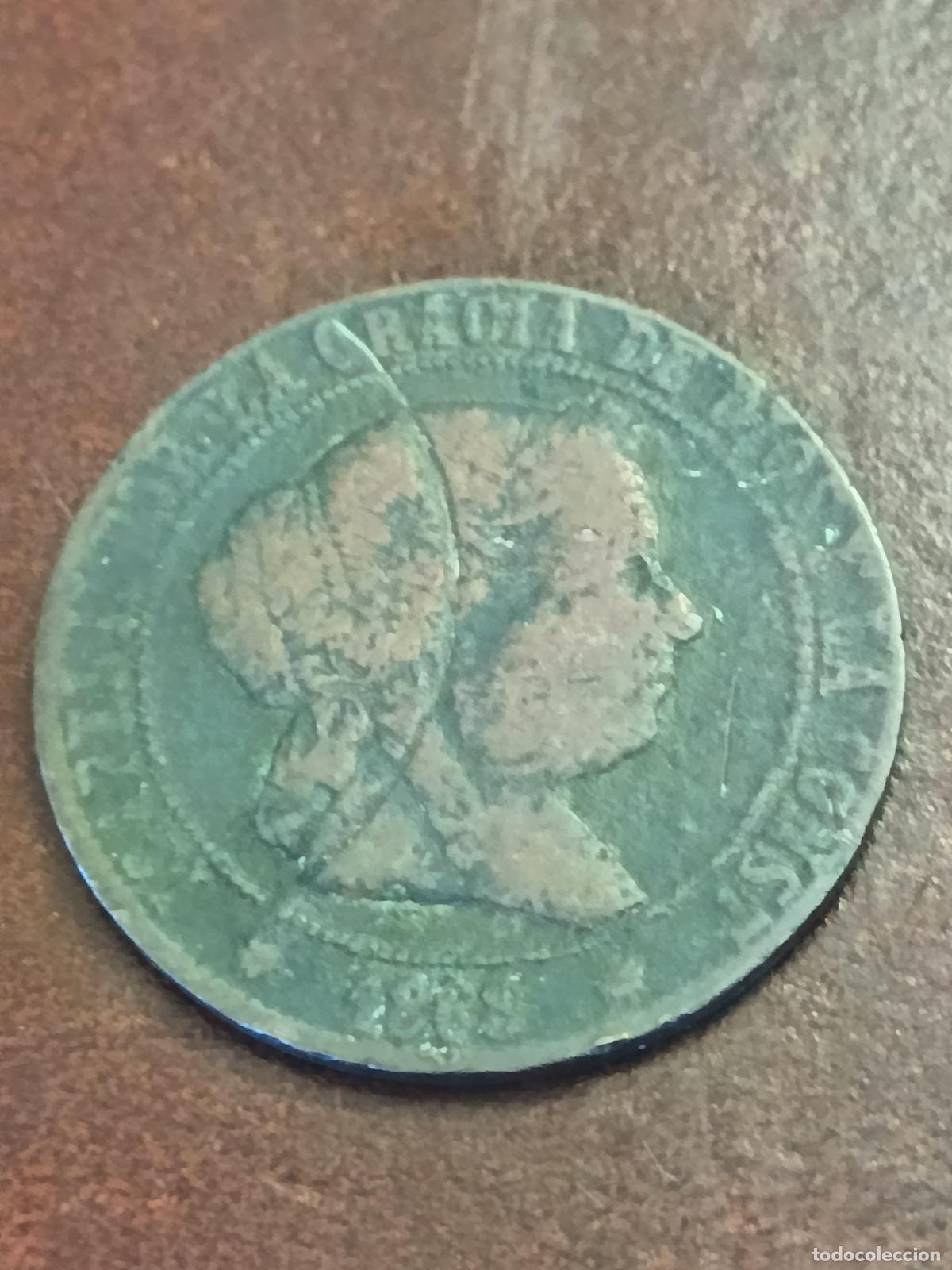 Monedas de Espa&ntilde;a: ESPA&Ntilde;A. 5 CENTIMOS DE ESCUDO. ISABEL II, ERROR MARCA COSPEL?? - Foto 1