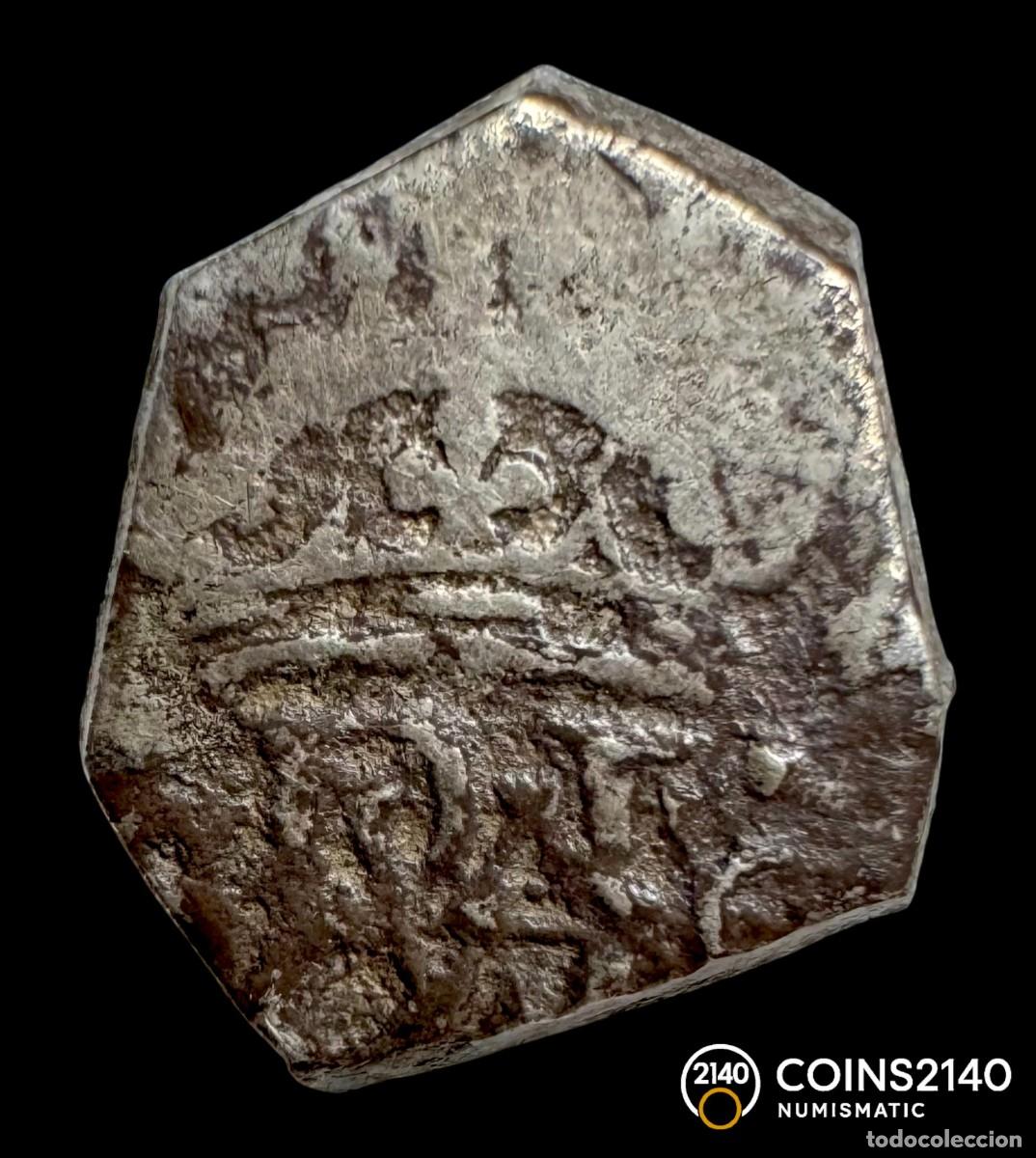 Monedas de Espa&ntilde;a: Felipe III (1598-1621). 1/2 real. 1621. Sevilla. G. (AC-439). (Jarabo-Sanahuja-B557). Ag. 1,76g.