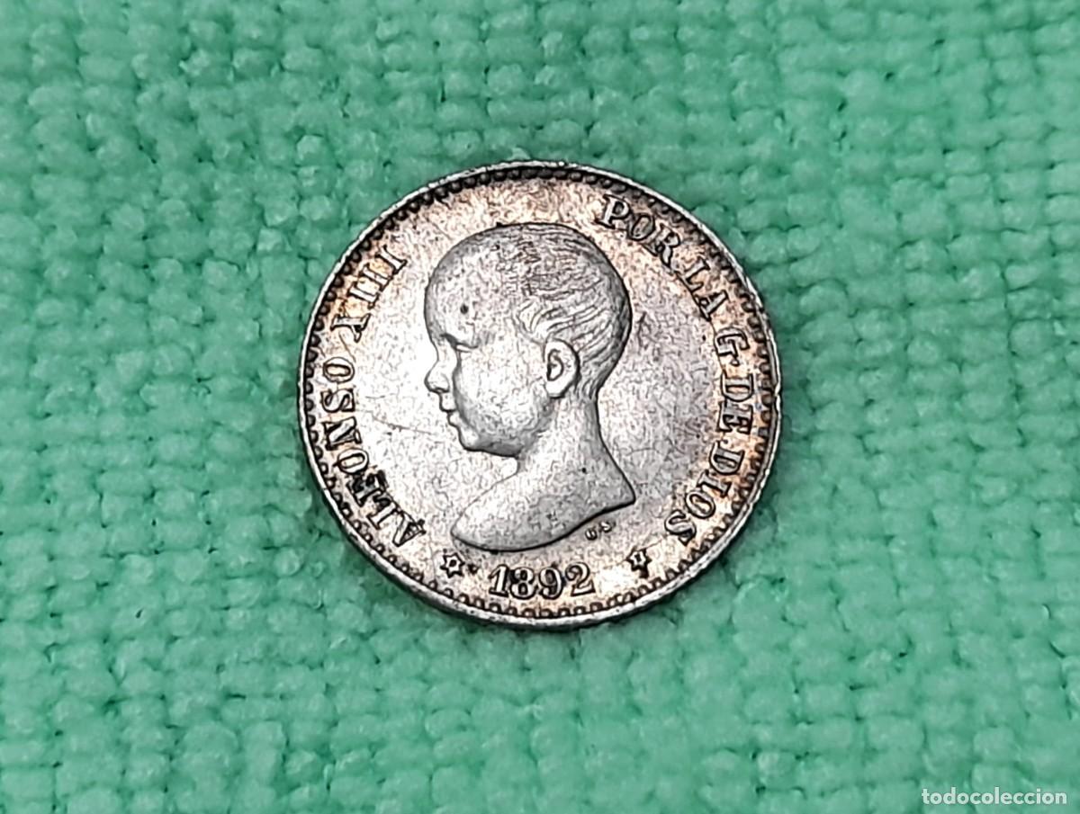 Monedas de Espa&ntilde;a: Alfonso XIII, 50 Centimos 1892, PG.M. *9*2