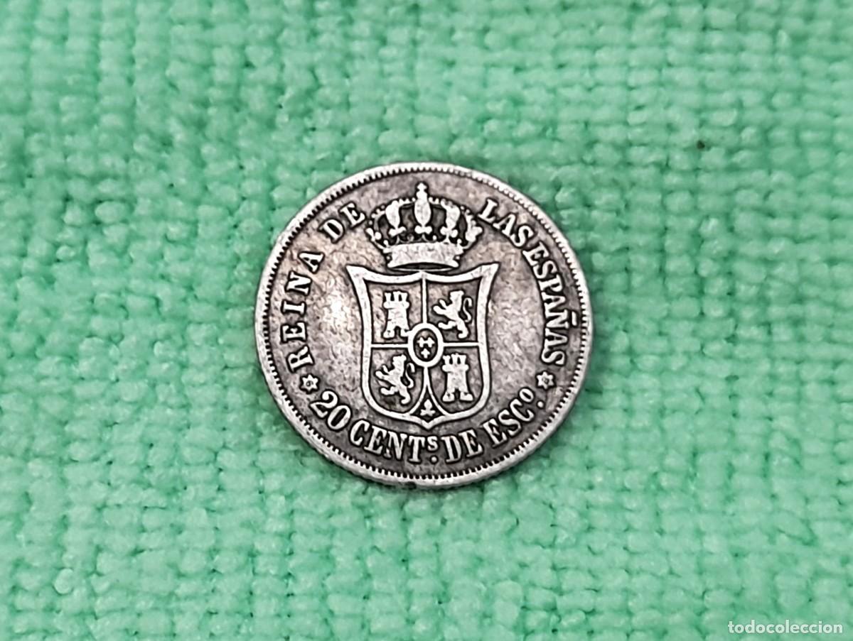 Monedas de Espa&ntilde;a: Isabel II, 20 Centimos de Escudo 1868, Madrid. *6*8
