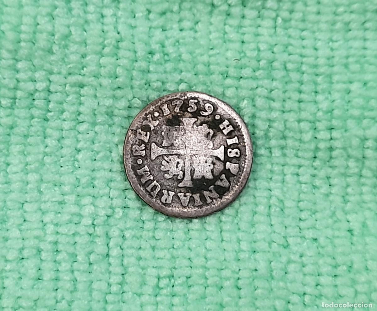 Monedas de Espa&ntilde;a: Fernando VI, 1/2 Real 1759, Madrid.