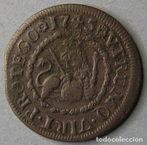Monedas de Espa&ntilde;a: FELIPE V - 2 MARAVEDIS 1745 SEGOVIA
