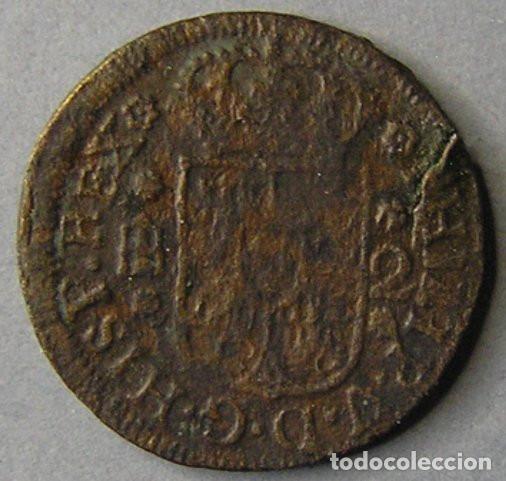 Monedas de Espa&ntilde;a: FELIPE V - 2 MARAVEDIS 1745 SEGOVIA - Foto 2