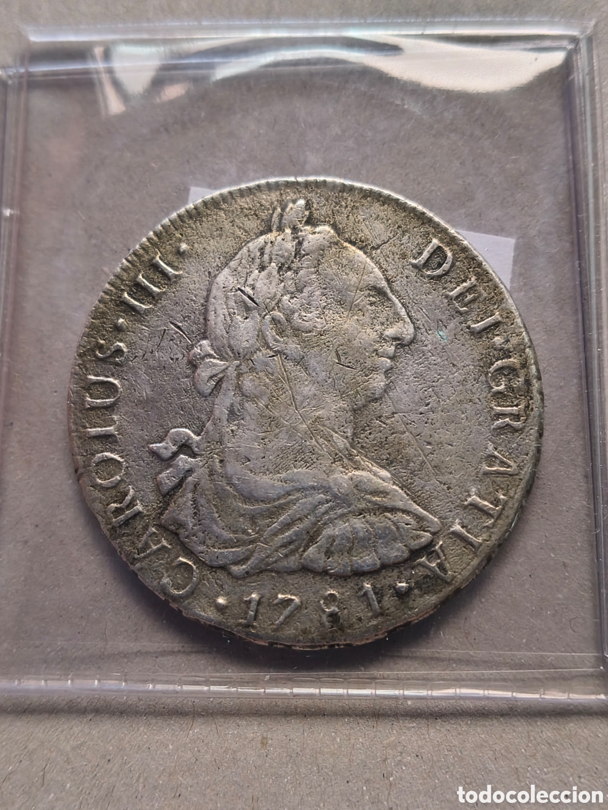 Monedas de Espa&ntilde;a: Moneda 8 Reales Carlos III 1781. Lima . Ensayador RM