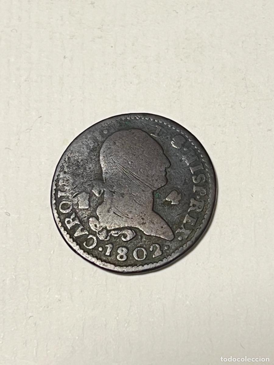 Monedas de Espa&ntilde;a: Moneda ESPA&Ntilde;A CARLOS IIII 4 maraved&iacute;s 1802 lote 3