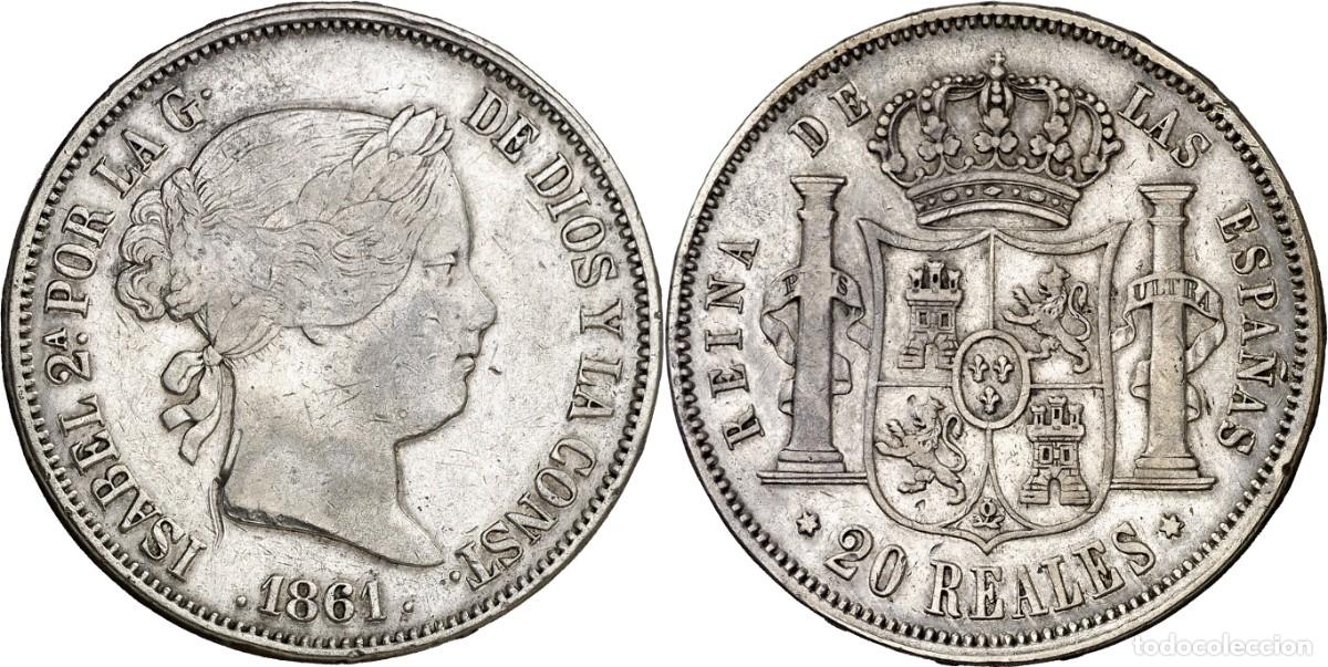 Monedas de Espa&ntilde;a: 20 REALES ISABEL II 1861 MADRID