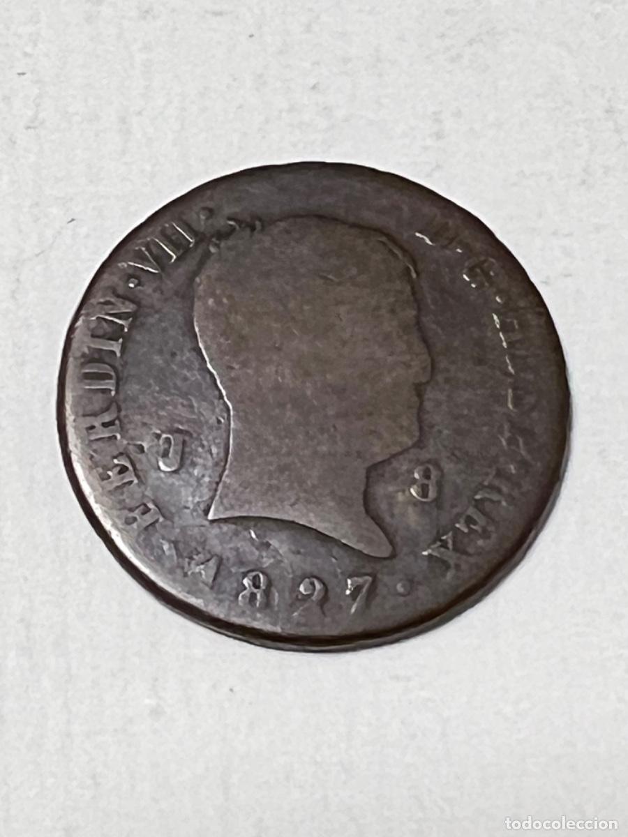 Monedas de Espa&ntilde;a: Moneda ESPA&Ntilde;A FERNANDO VII 1827 lote 7