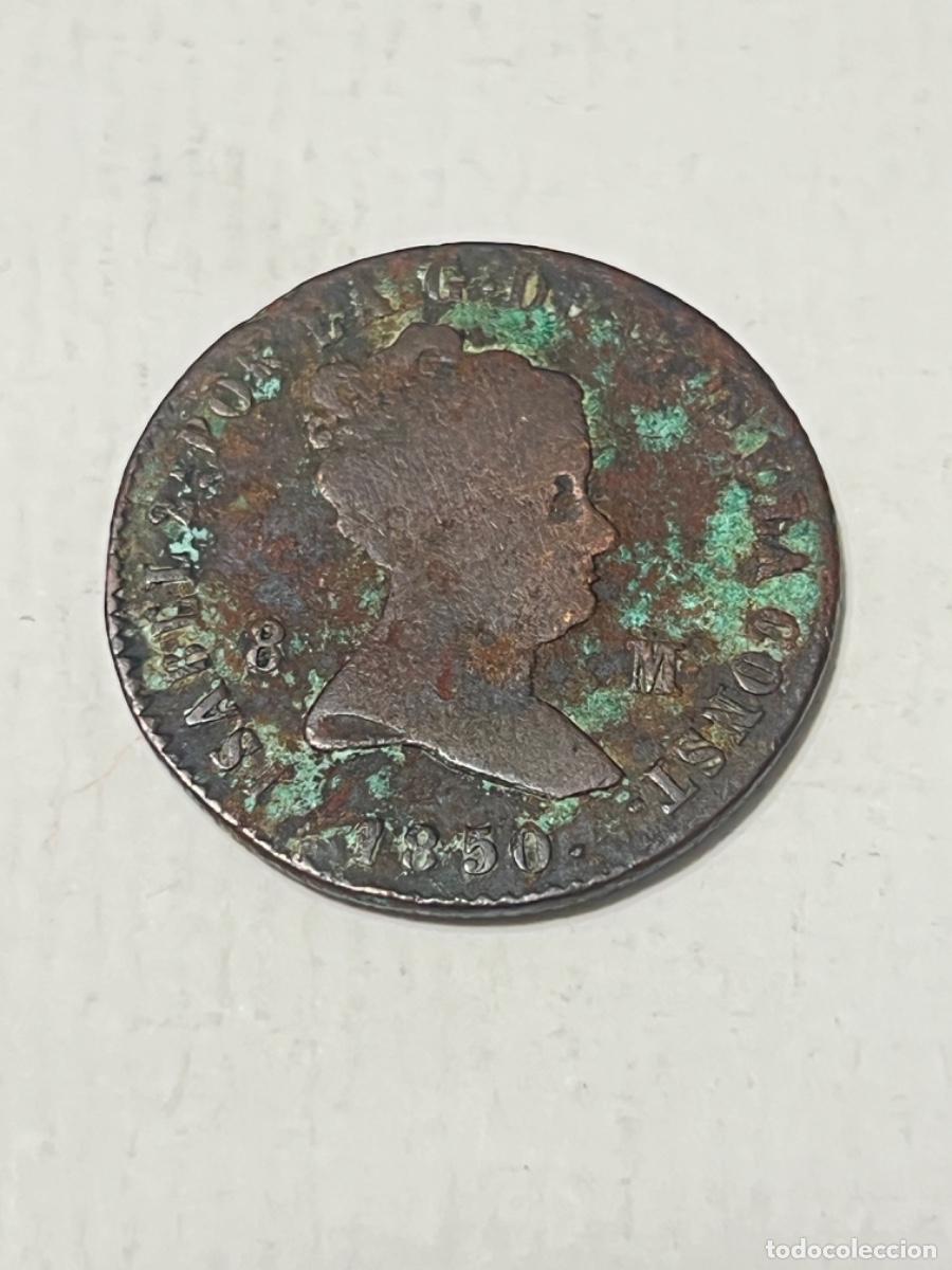 Monedas de Espa&ntilde;a: Moneda ESPA&Ntilde;A ISABEL II 1850 8 maraved&iacute;s lote 10