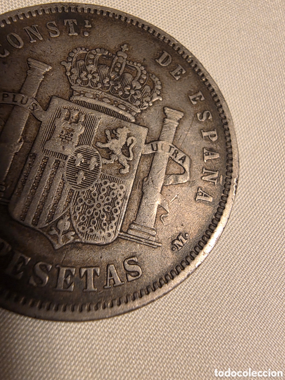 Monedas de Espa&ntilde;a: 5 Pesetas Alfonso XII 1885 - Foto 6