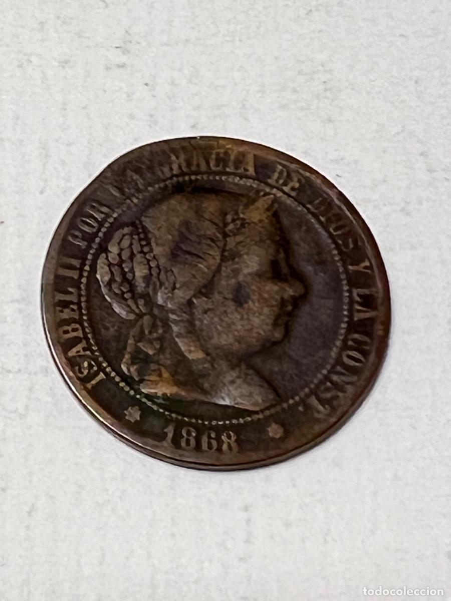 Monedas de Espa&ntilde;a: Moneda ESPA&Ntilde;A ISABEL II 1868 25 c&eacute;ntimos de escudo lote 14