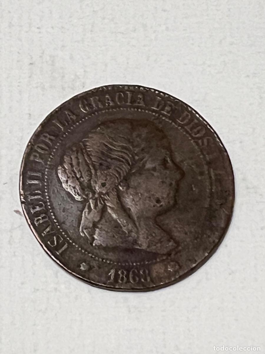 Monedas de Espa&ntilde;a: Moneda ESPA&Ntilde;A ISABEL II 1868 ?? c&eacute;ntimos de escudo lote 15