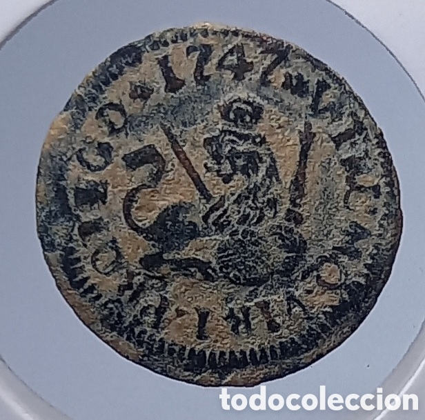 Monedas de Espa&ntilde;a: 1 MARAVEDI. FERNANDO VI. 1747. CECA DE SEGOVIA.