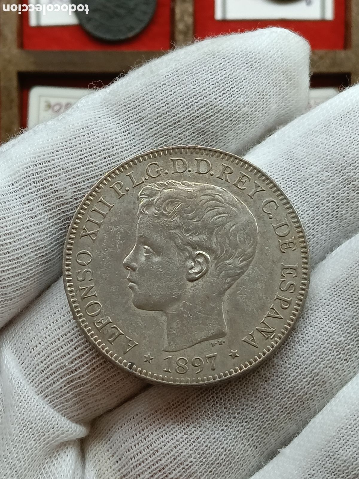 Monedas de Espa&ntilde;a: ESPA&Ntilde;A MONEDA 1 PESO ISLAS FILIPINAS 1897 ALFONSO XIII SGV