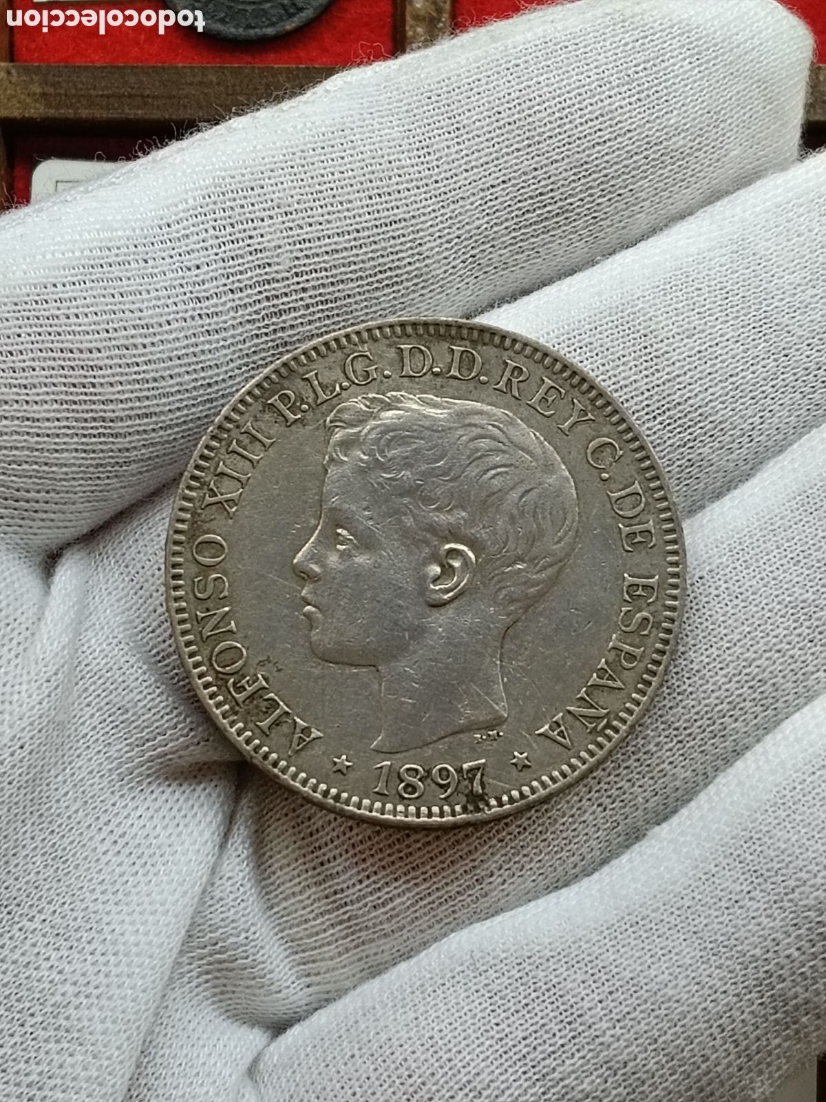 Monedas de Espa&ntilde;a: ESPA&Ntilde;A MONEDA 1 PESO ISLAS FILIPINAS 1897 ALFONSO XIII SGV