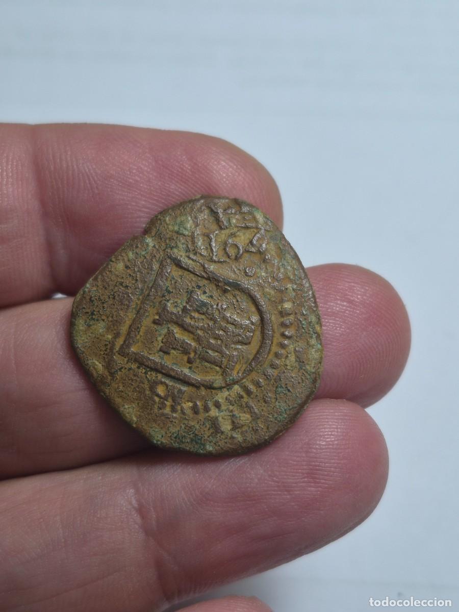 Monedas de Espa&ntilde;a: NT/ FELIPE IV RESELLO VIII MARAVEDIES 1641 GRANADA GRAN MODULO 11 GRS (E1498)