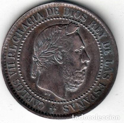 Monedas de Espa&ntilde;a: ESPA&Ntilde;A - 5 CENTIMOS DE COBRE DE 1875 - CARLOS VII