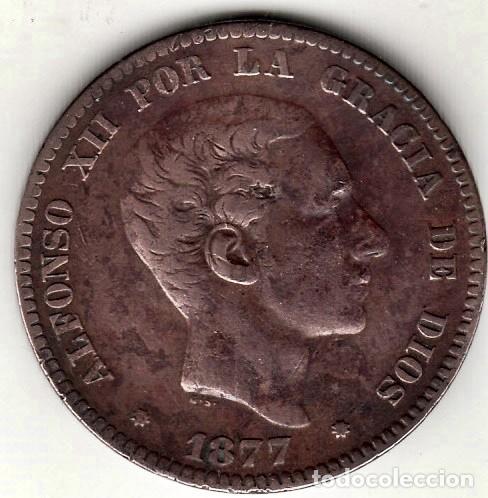 Monedas de Espa&ntilde;a: ESPA&Ntilde;A - 10 CENTIMOS DE COBRE DE 1877 - ALFONSO XII