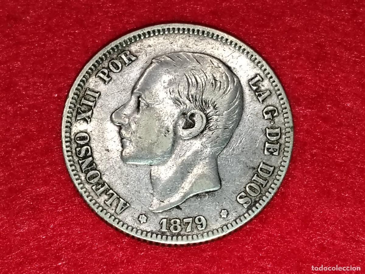 M&uuml;nzen von Spanien: MONEDA PLATA 2 PESETAS 1879 - ALFONSO XII - ESPA&Ntilde;A