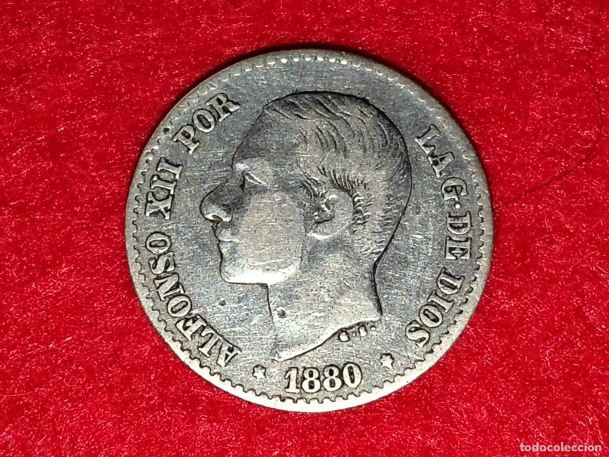 Monnaies d'Espagne: MONEDA PLATA 50 CENTIMOS 1880 ALFONSO XII - ESPA&Ntilde;A