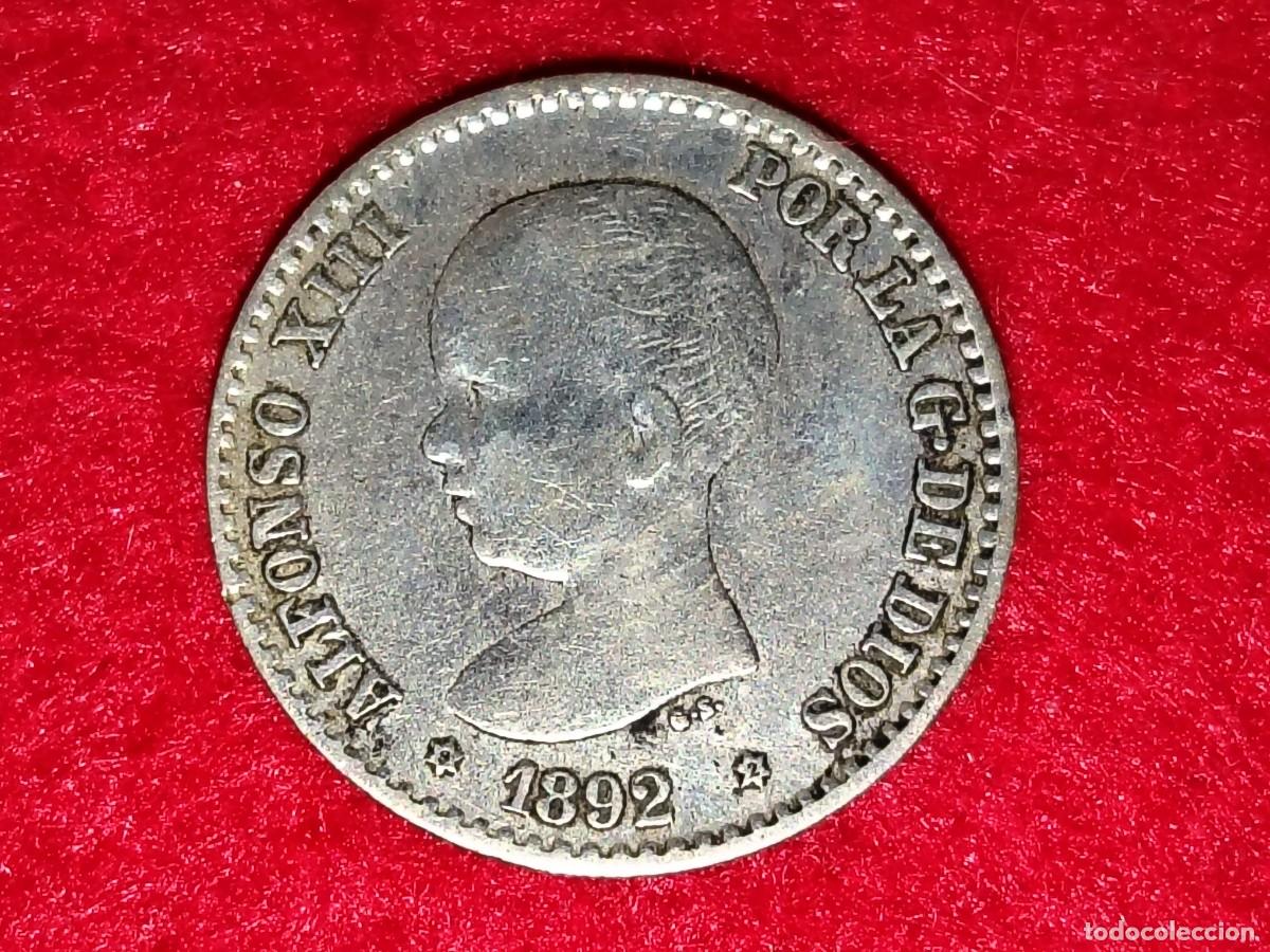 Monedas de Espa&ntilde;a: MONEDA PLATA 50 CENTIMOS 1892 ALFONSO XIII - ESPA&Ntilde;A