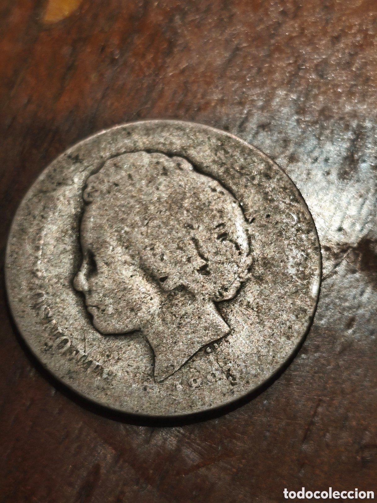 Monedas de Espa&ntilde;a: Moneda circulada de 1 pts de Espa&ntilde;a 1893 muy dif&iacute;cil ver las im&aacute;genes plata gastada
