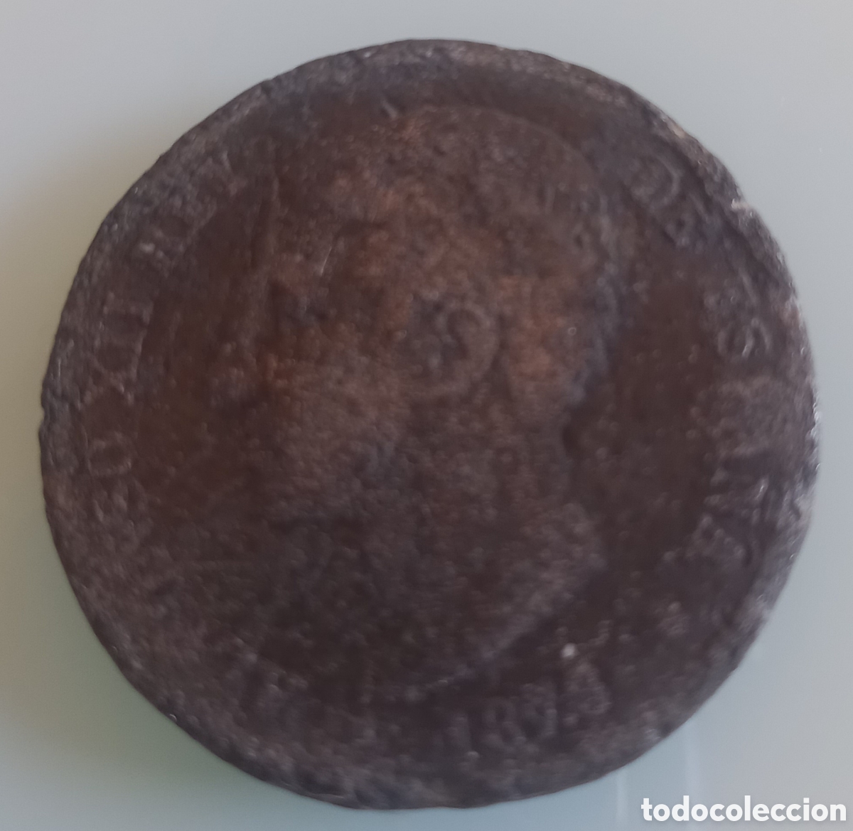 Monedas de Espa&ntilde;a: 5 Pesetas Alfonso XII (1875-1885) - Duro Sevillano / Falso de &eacute;poca en cobnre