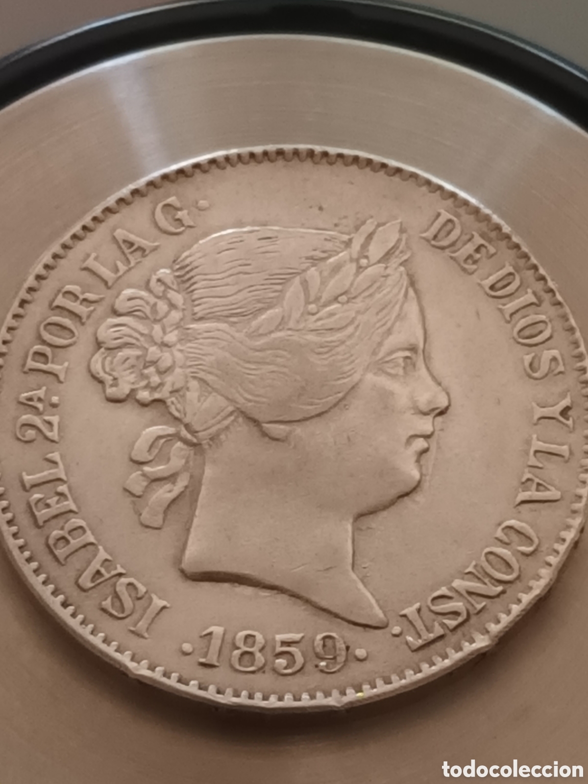 Monedas de Espa&ntilde;a: MONEDA DE 20 REALES DE PLATA ISABEL II A&Ntilde;O 1859 CECA MADRID ESTRELLA 6 PUNTAS