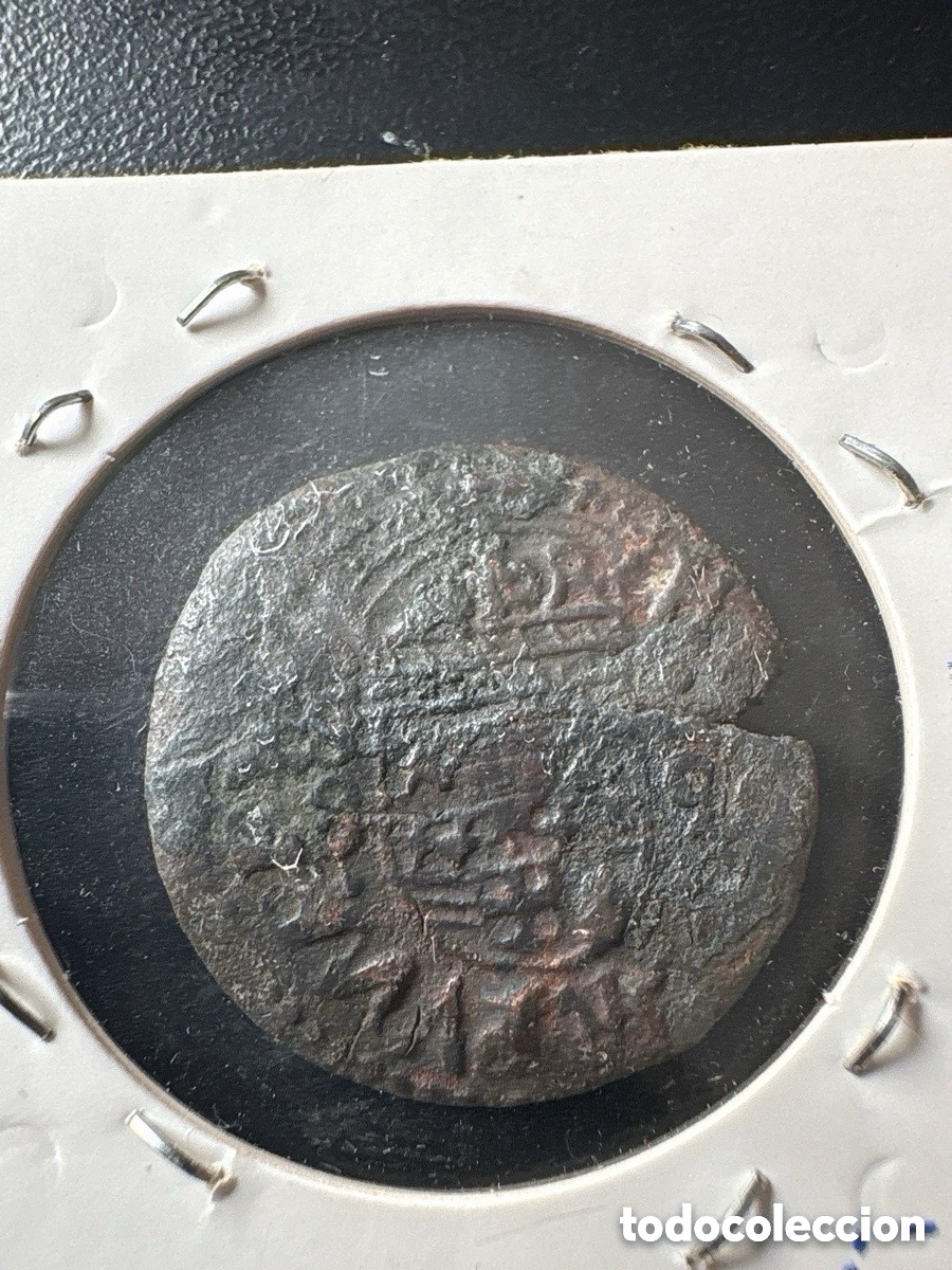 Monedas de Espa&ntilde;a: Moneda 16 maraved&iacute;s cobre a catalogar (A3) - Foto 2