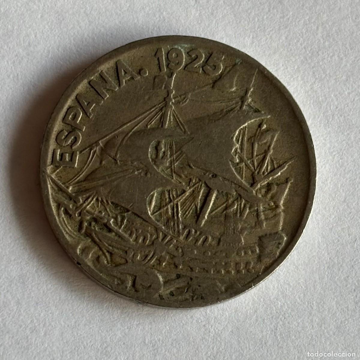 Moedas de Espanha: MONEDA DE 25 C&Eacute;NTIMOS 1925 FOTO , BONITA