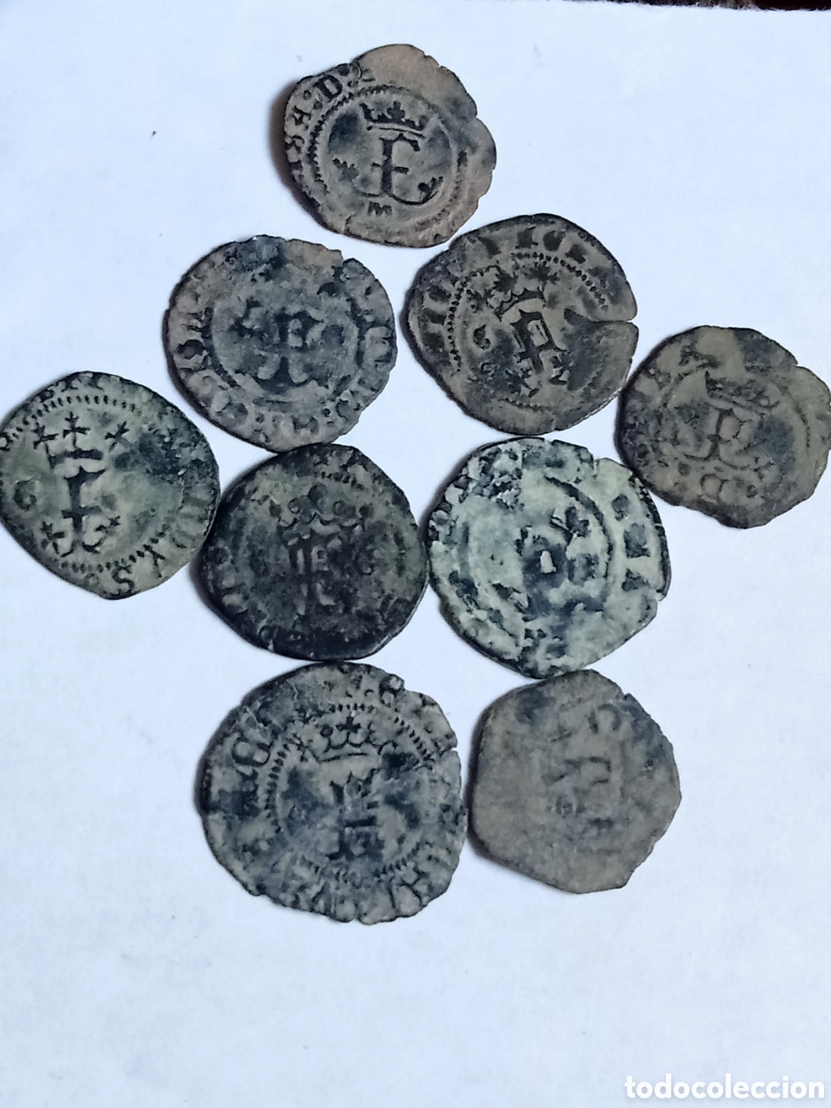 Monedas de Espa&ntilde;a: REYES CATOLICOS - SIGLO XV - 9 BLANCAS