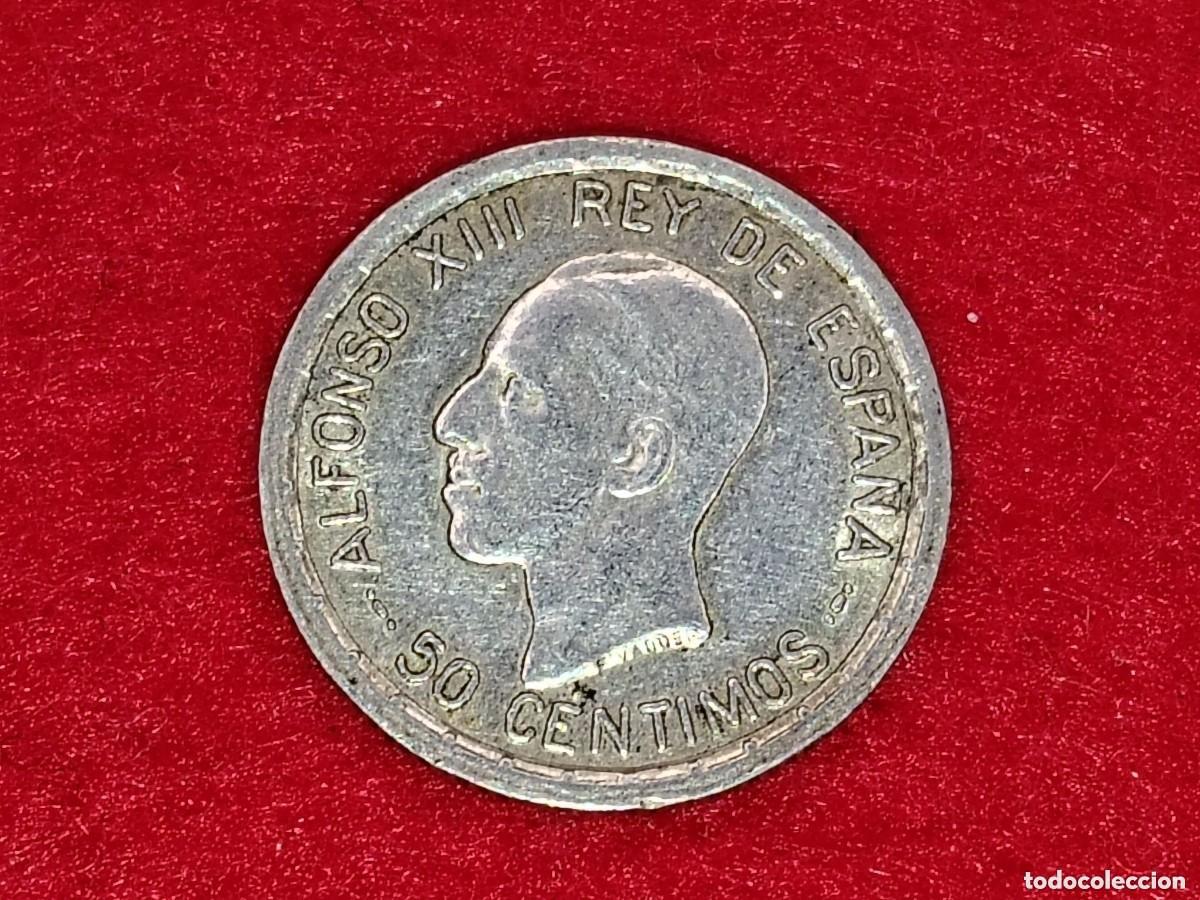 Moedas de Espanha: Moneda, Espa&ntilde;a, Alfonso XIII, 50 Centimos, 1926, Madrid, MBC, Plata, KM:741