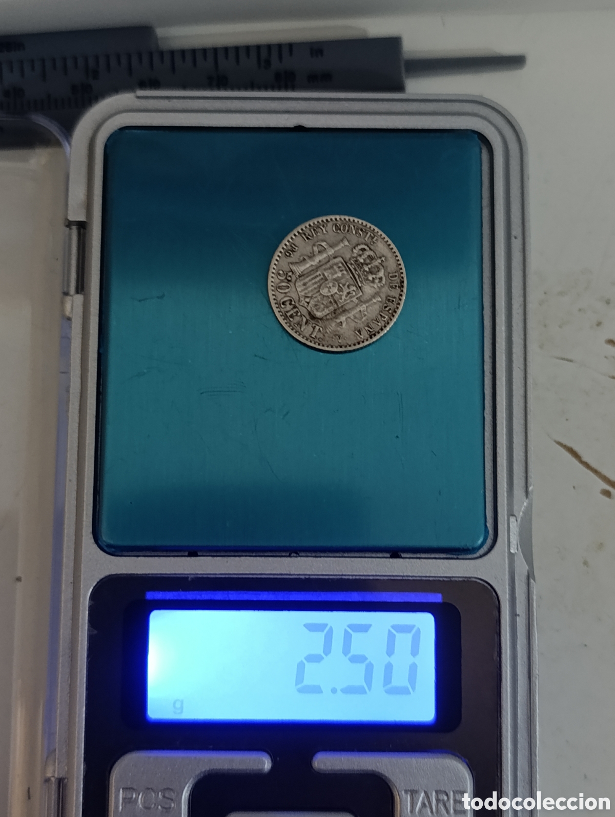 Monedas de Espa&ntilde;a: 50 c&eacute;ntimos, Alfonso XIII - A&ntilde;o 1894 - Foto 3