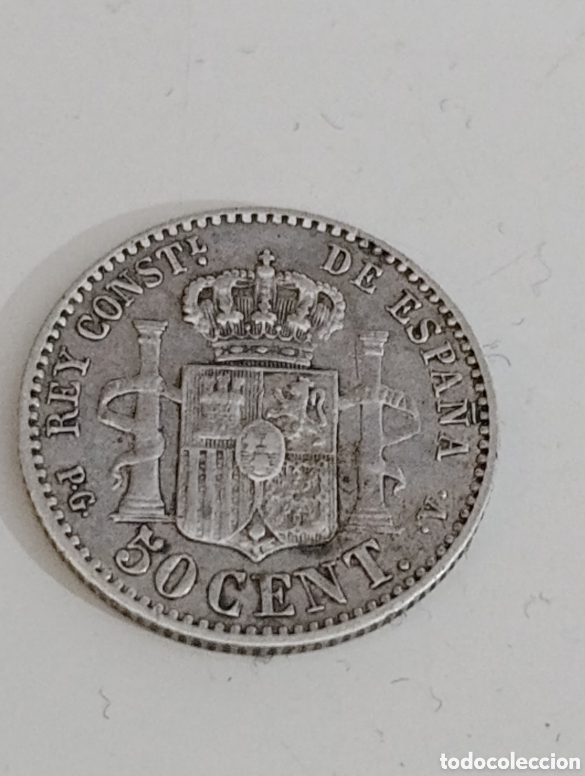 Monedas de Espa&ntilde;a: 50 c&eacute;ntimos, Alfonso XIII - A&ntilde;o 1894 - Foto 1