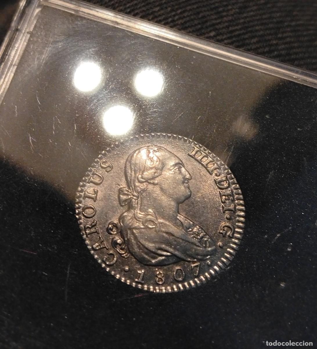 Monedas de Espa&ntilde;a: FDC!! Gema! Carlos IV 1 real 1807 Madrid