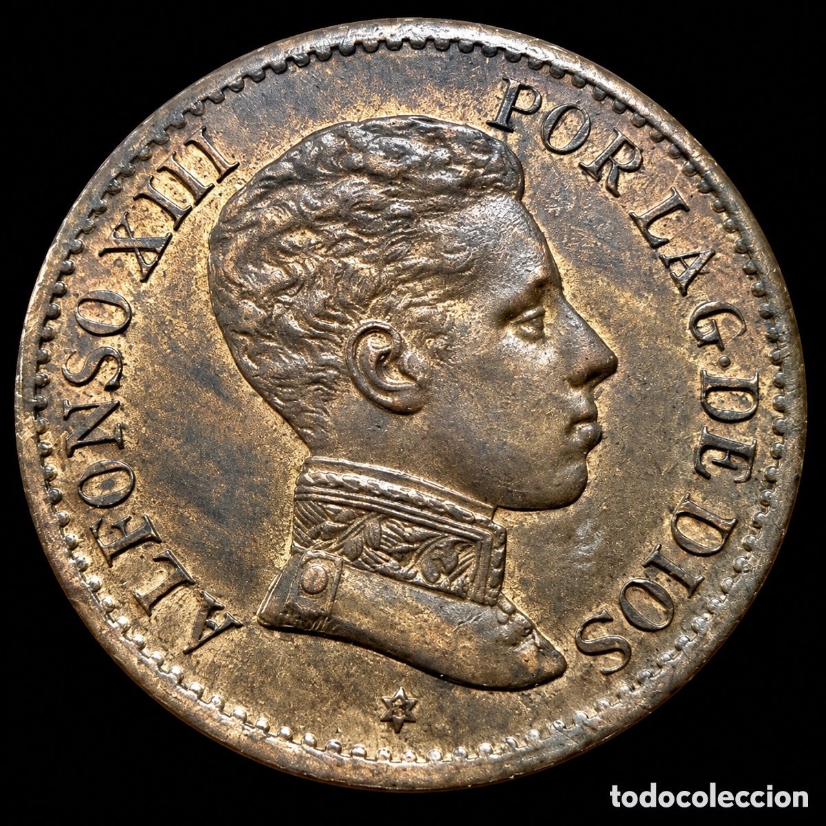 Monedas de Espa&ntilde;a: 1 c&eacute;ntimo Alfonso XIII. 1906. SC - Foto 2