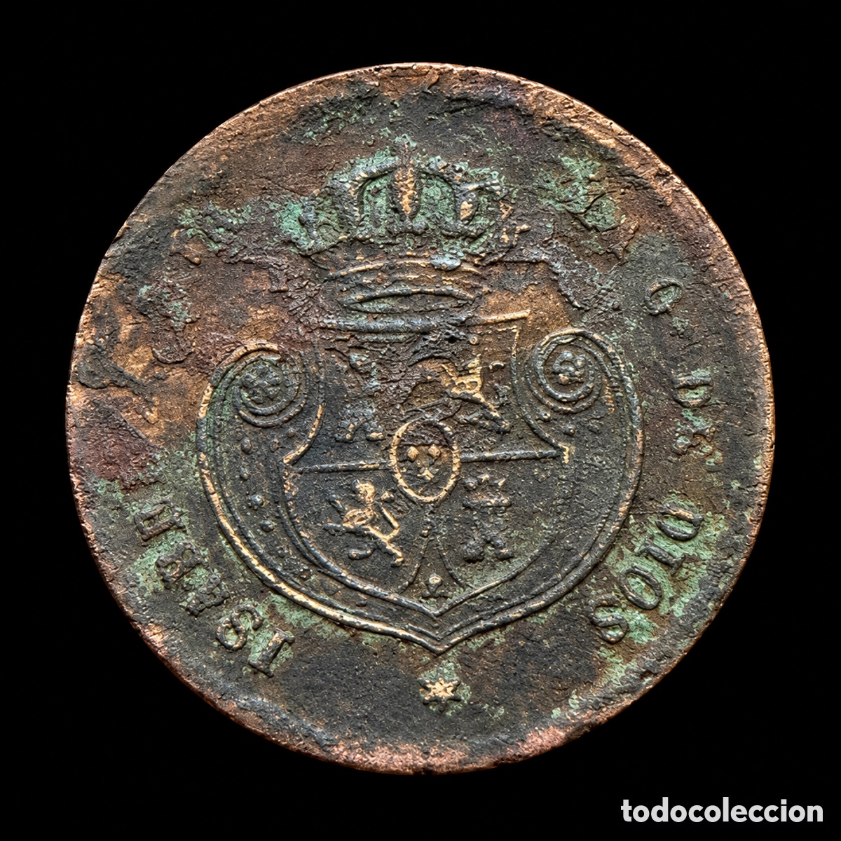 Monedas de Espa&ntilde;a: 1/2 D&eacute;cima de Real. Isabel II. 1852 - Foto 3