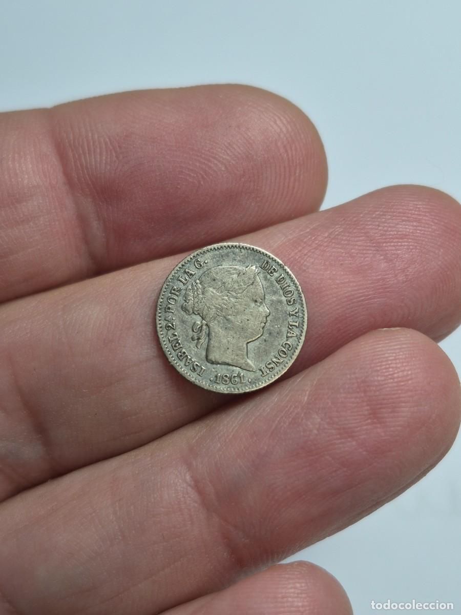 Monedas de Espa&ntilde;a: NT/ ISABEL II 1 REAL 1861 BARCELONA (E1505)