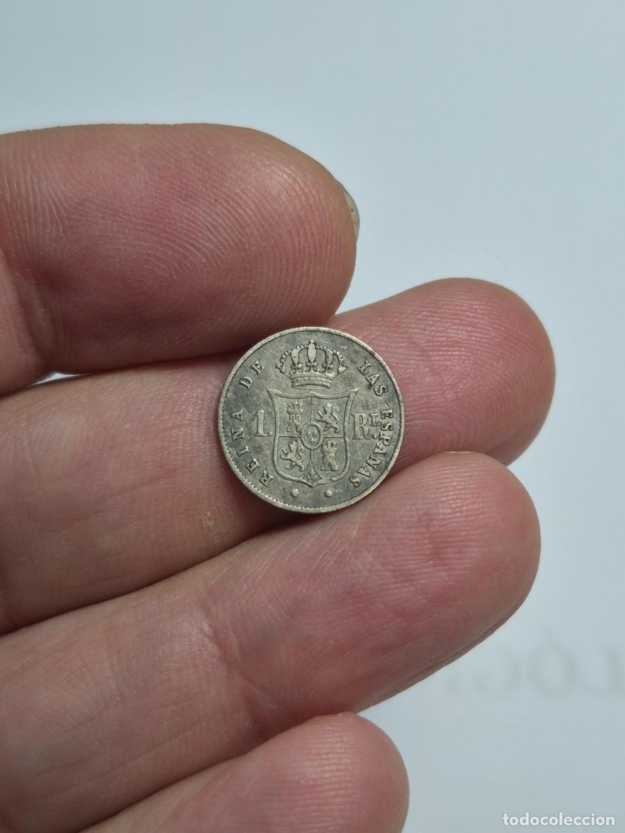 Monedas de Espa&ntilde;a: NT/ ISABEL II 1 REAL 1861 BARCELONA (E1505) - Foto 2