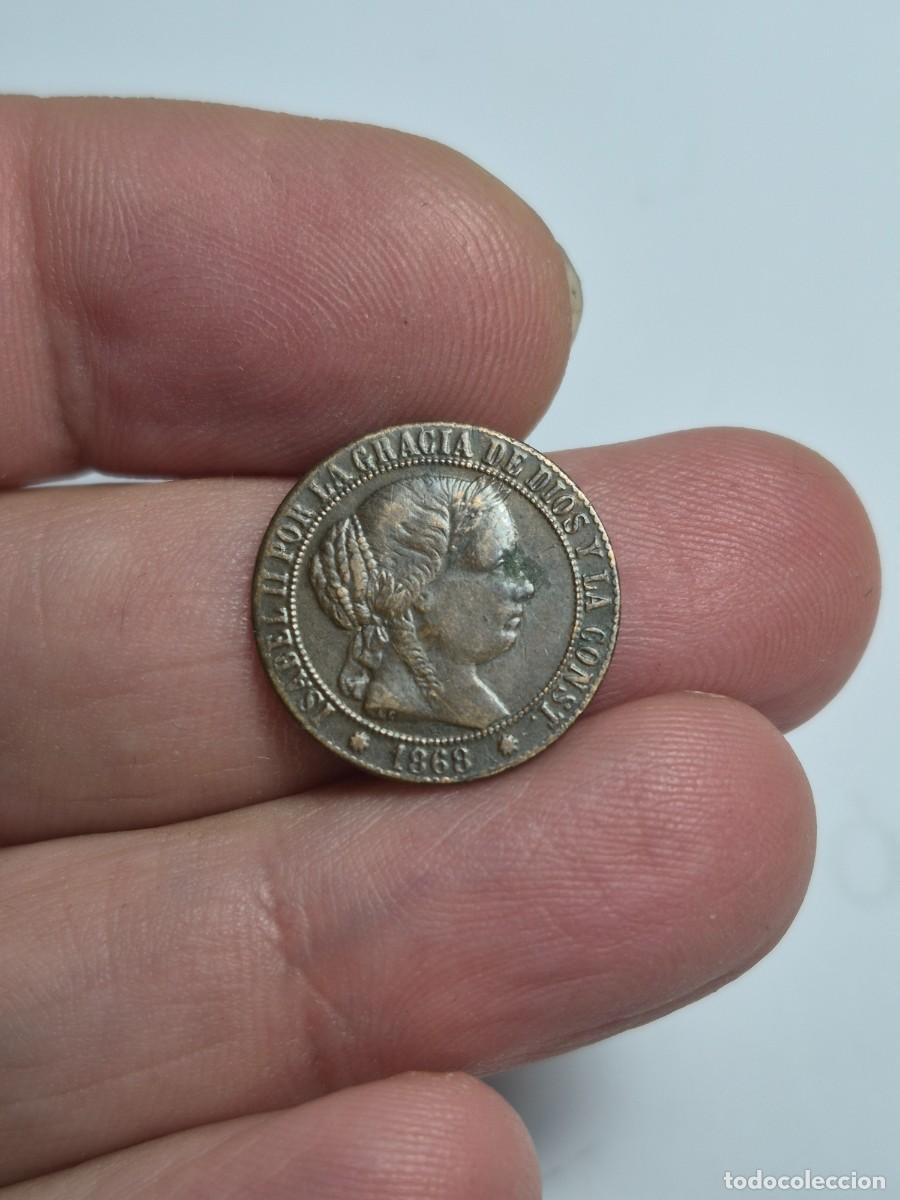 Monedas de Espa&ntilde;a: NT/ ISABEL II 1 CENTIMO ESCUDO 1868 BARCELONA (E1510) - Foto 1