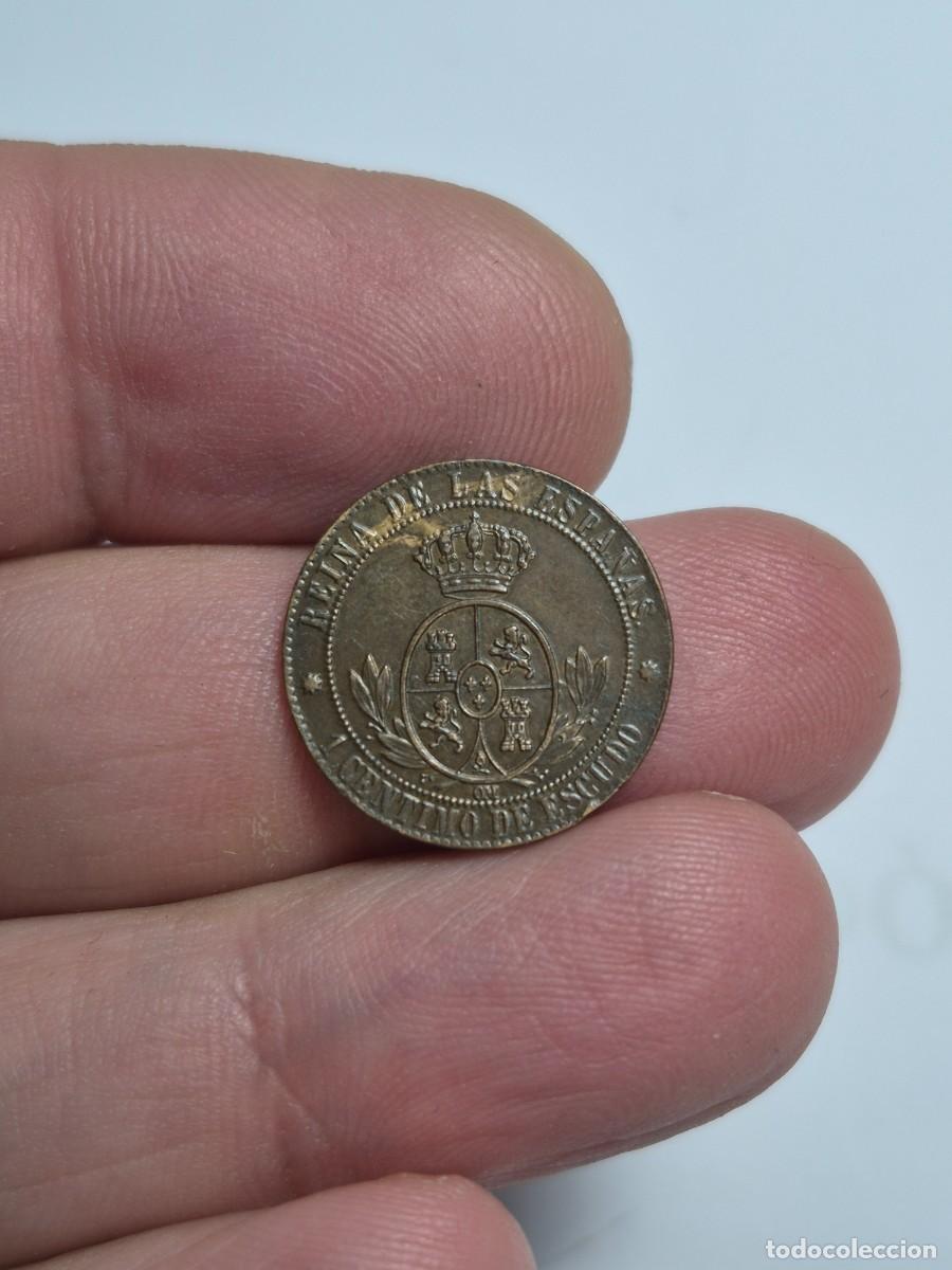Monedas de Espa&ntilde;a: NT/ ISABEL II 1 CENTIMO ESCUDO 1868 BARCELONA (E1510) - Foto 2