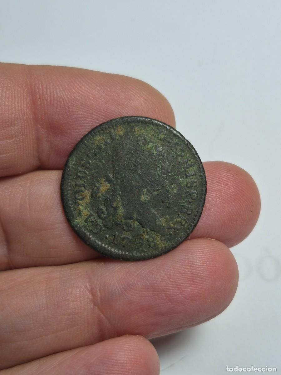 Coins of Spain: NT/ CARLOS IV 4 MARAVEDIES 1798 SEGOVIA (E1513)