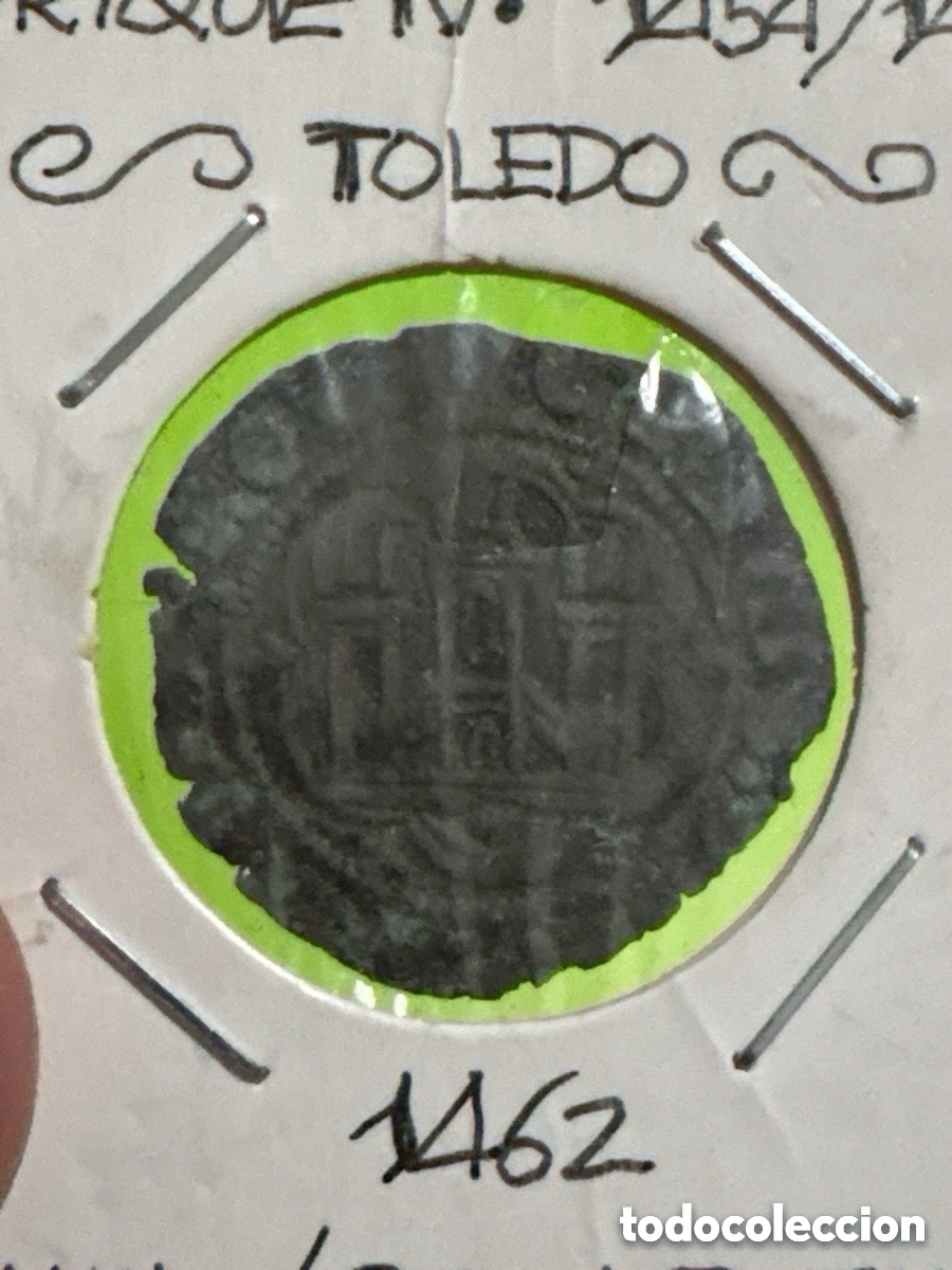 M&uuml;nzen von Spanien: Moneda Blanca de Toledo 1462 Enrique IV (A3)