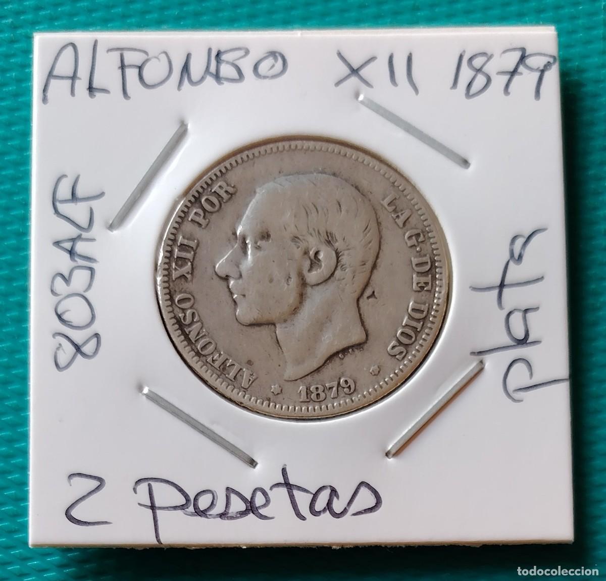 Monedas de Espa&ntilde;a: MONEDA DE ESPA&Ntilde;A - ALFONSO XII - 2 PESETAS DE PLATA DEL A&Ntilde;O 1879 - 803ALF